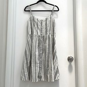 NWT Old Navy Linen Blend Fit & Flare Cami Dress - L